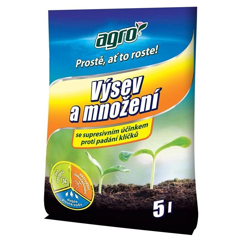 Substrát AGRO VÝSEV a množení supresivní 5 l      