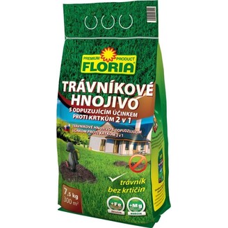 Trávníkové hnojivo-odpuzující účinek proti krtkům 7,5 kg