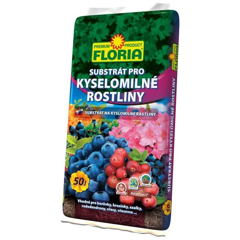 Substrát FLORIA kyselomilné rostl.  50 l