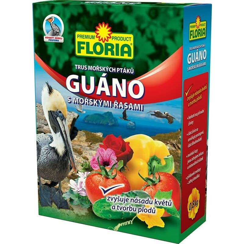 GUANO s mořskými řasami 0,8 kg FLORIA