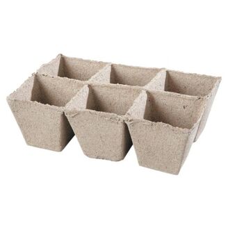 Rašelinové  sadbovače  8x8 cm -  6 buněk
